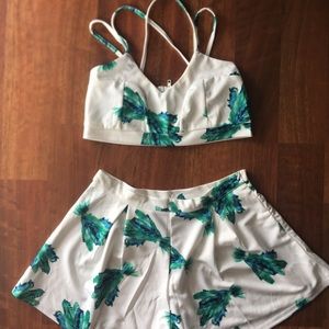 2 piece floral set